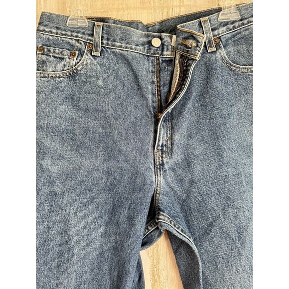 Vintage Ladies Levi Strauss 550 Classic Relaxed Tapered Size 16L Blue Jeans 3123 - Picture 3 of 7
